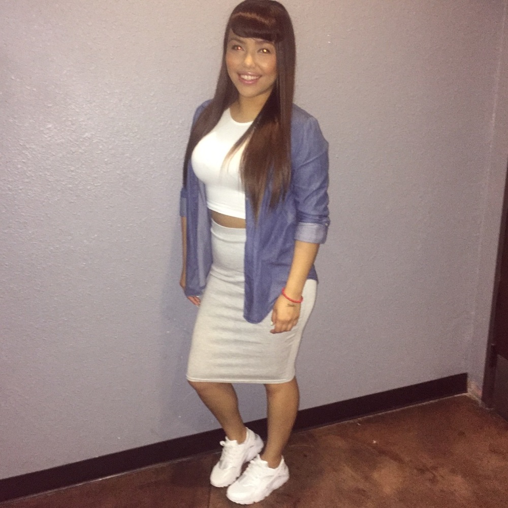 Heather Grey Skirt